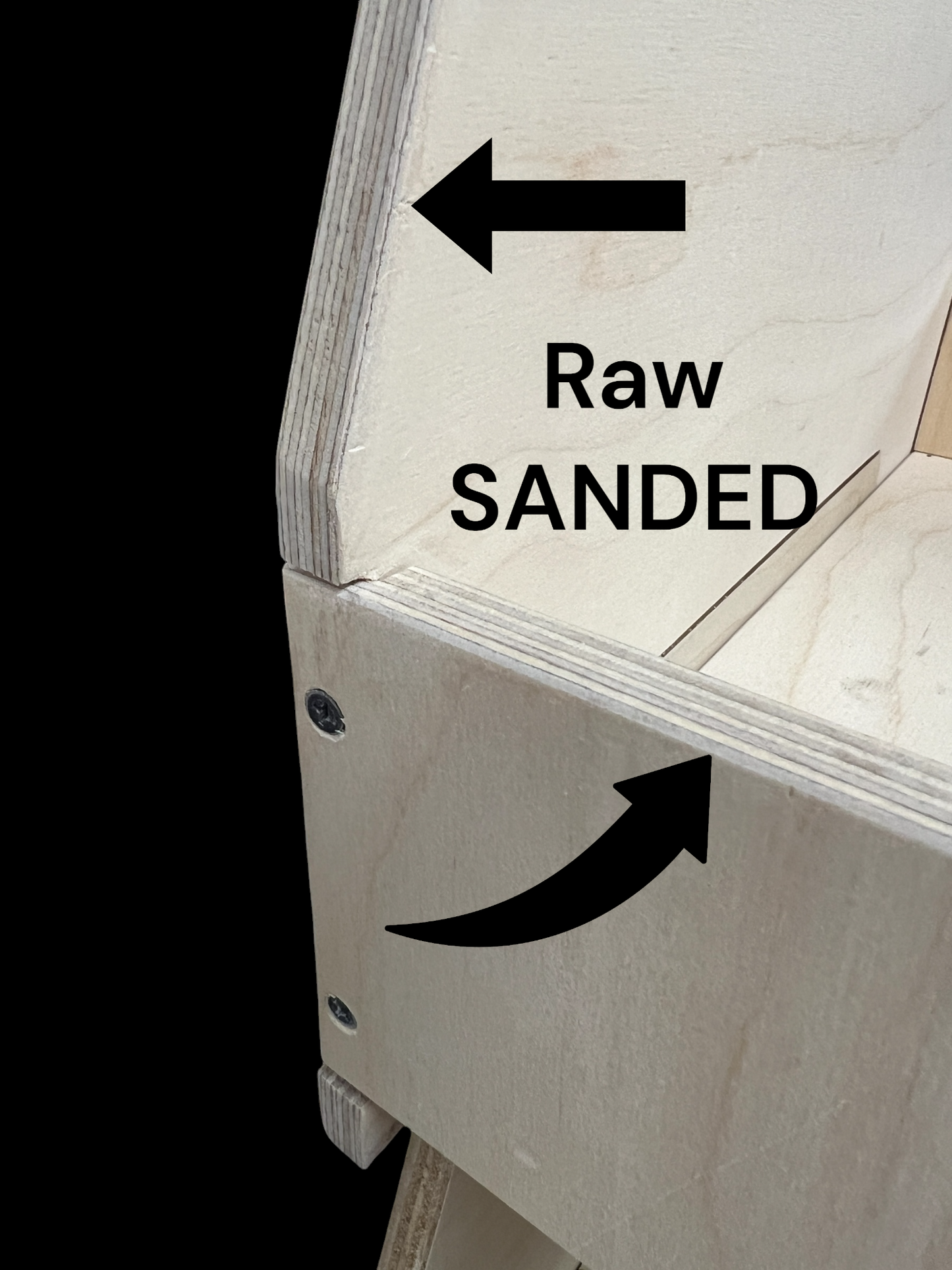 3 Pack DIY - NOT sanded - Unfinished