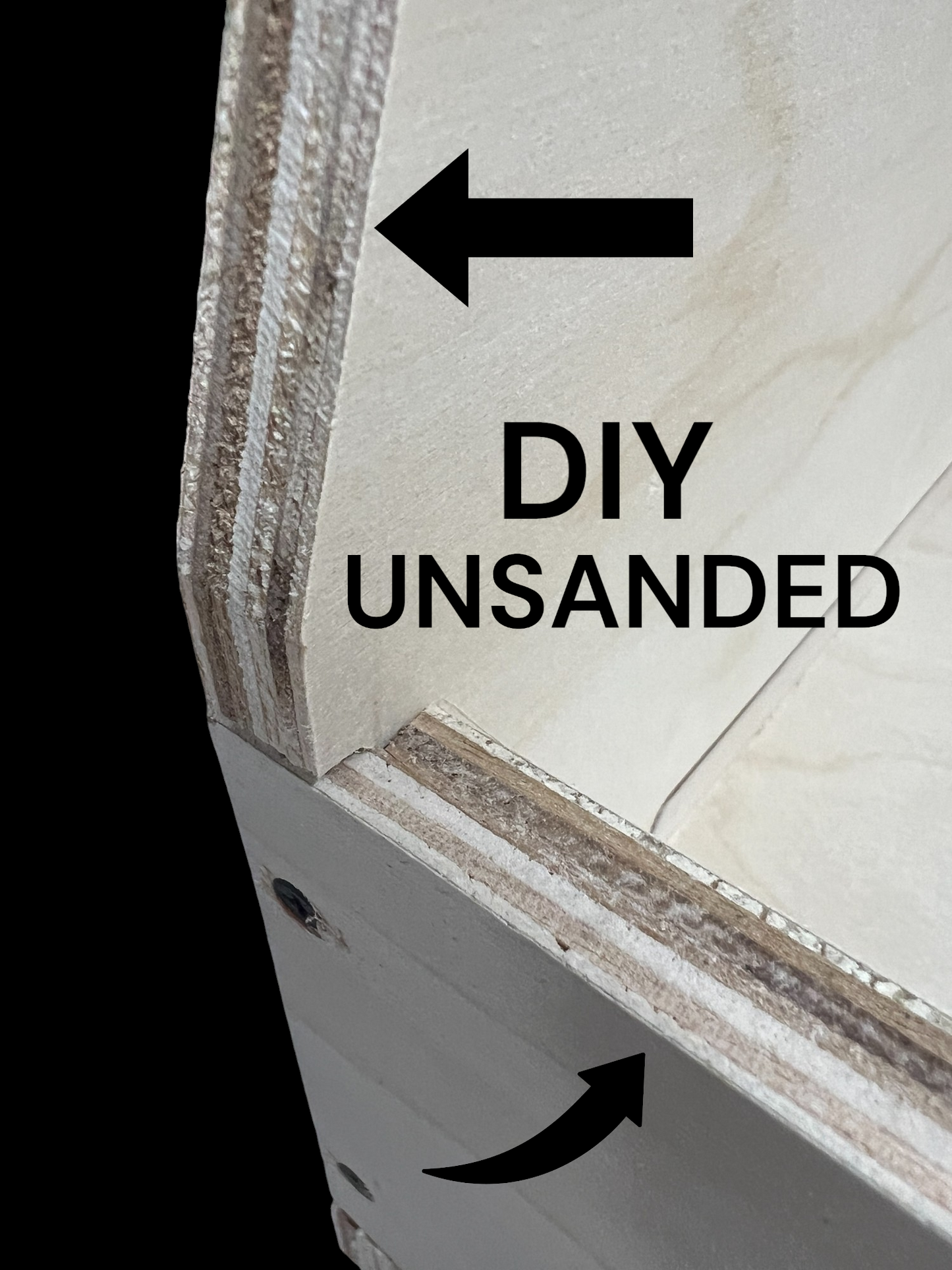 3 Pack DIY - NOT sanded - Unfinished
